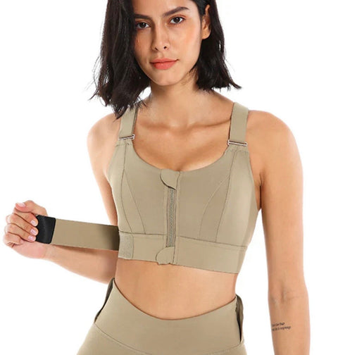 Front Zipper Sports Bra (Free size) Premium Stuff