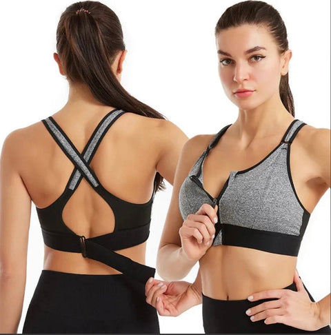 Front Zipper Sports Bra (Free size) Premium Stuff