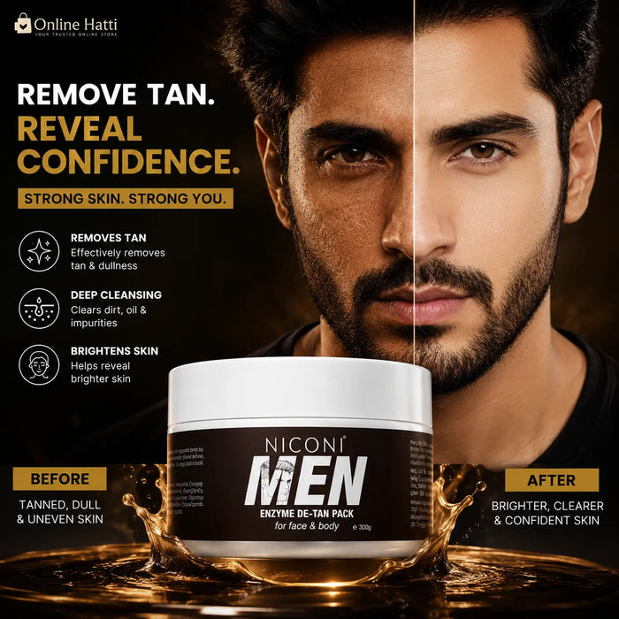 NICONI MEN PREMIUM QUALITY ENZYME DE-TAN PACK™